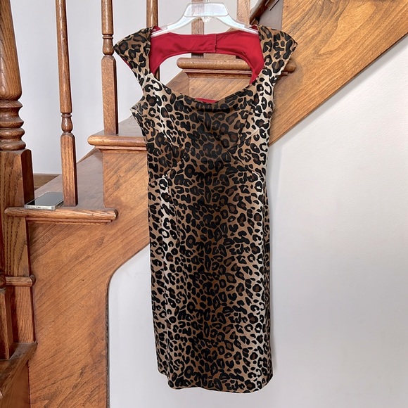 GUC Jessica Simpson leopard sheath - Picture 1 of 10